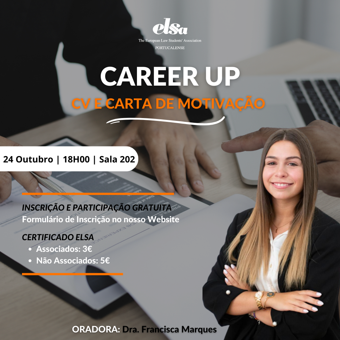 Workshop: Career Up – CV e Carta de Motivação